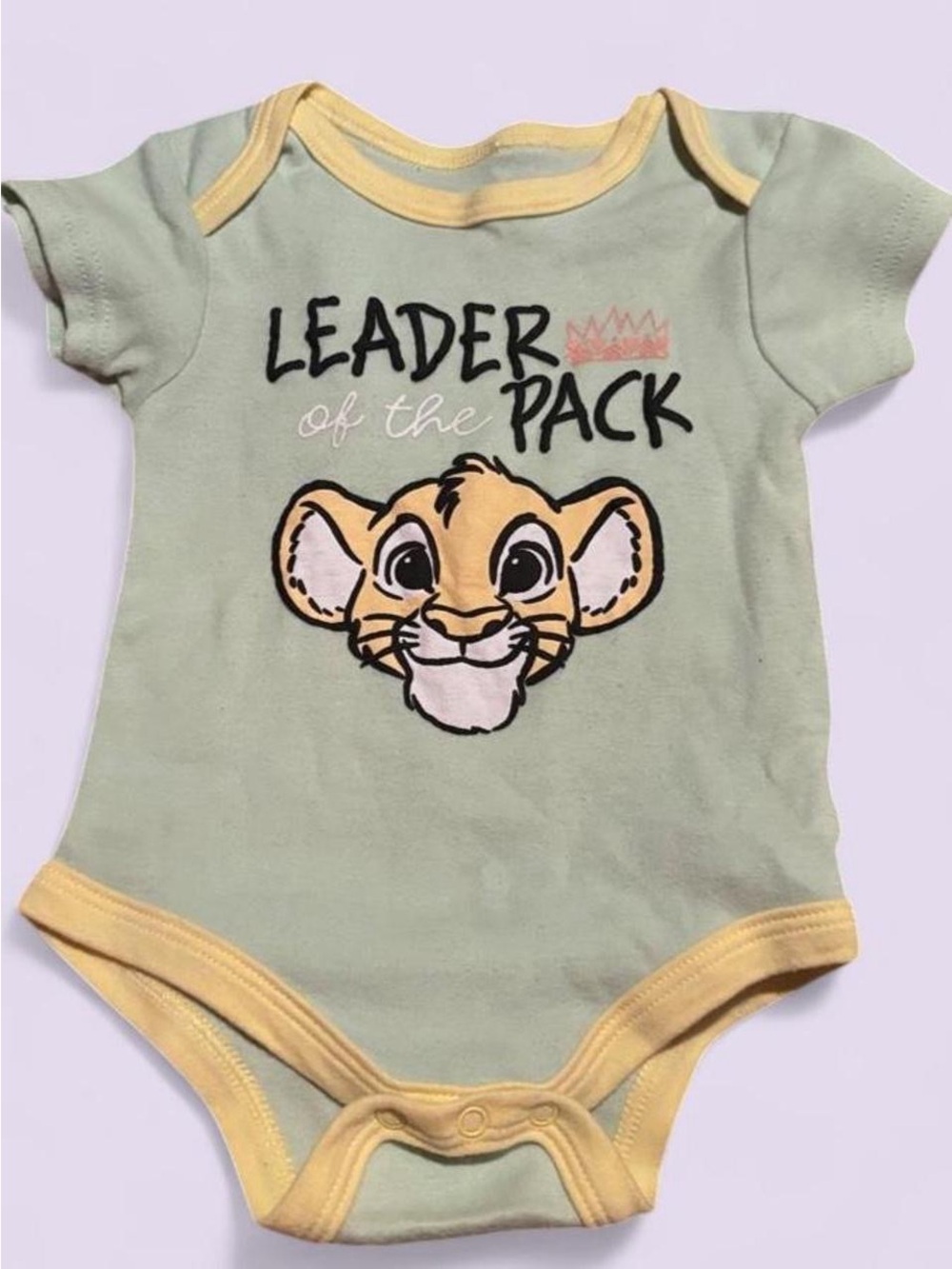 Leader of the Pack Green & Yellow Baby One-Piece| 3-6M
